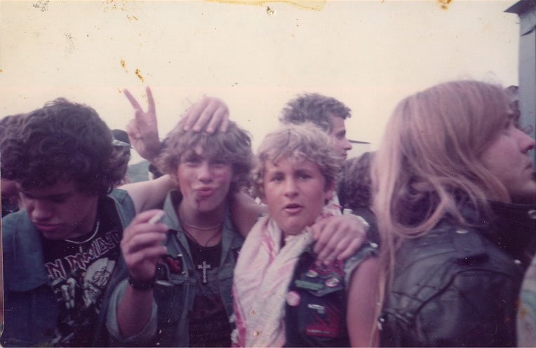 Reading Rock fest approx 1985, ( I'm the one on centre right )