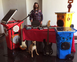 Arythmetek music workshop, create and jam acoustic and electronic music through a solar sound system