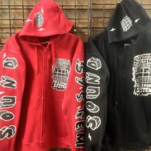 DTF Printed Hoodies, front, back and sleeve prints